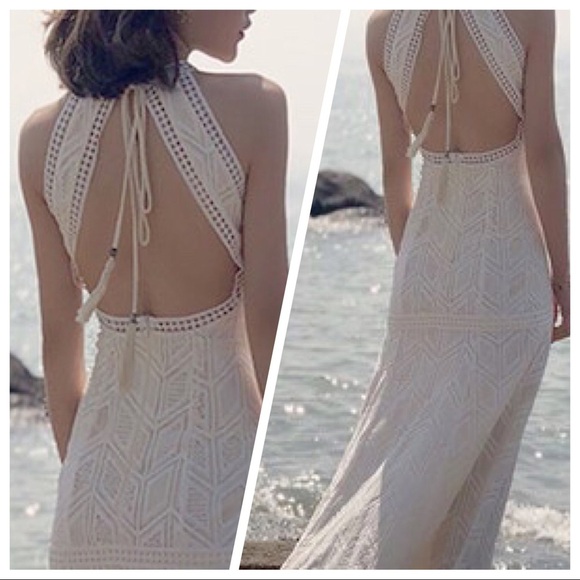 RARE Bohemian maxi dress white xs - Picture 11 of 13